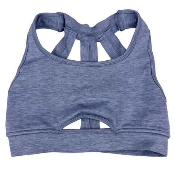 Alphalete Trinity Seamless Bra In French Blue Size XXS - Picture 2 of 5